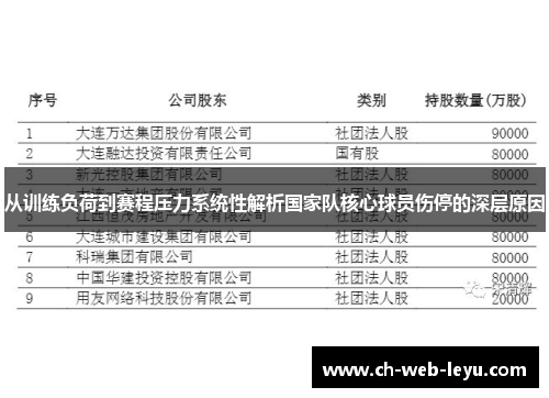 从训练负荷到赛程压力系统性解析国家队核心球员伤停的深层原因 从训练负荷到赛程压力系统性解析国家队核心球员伤停的深层原因